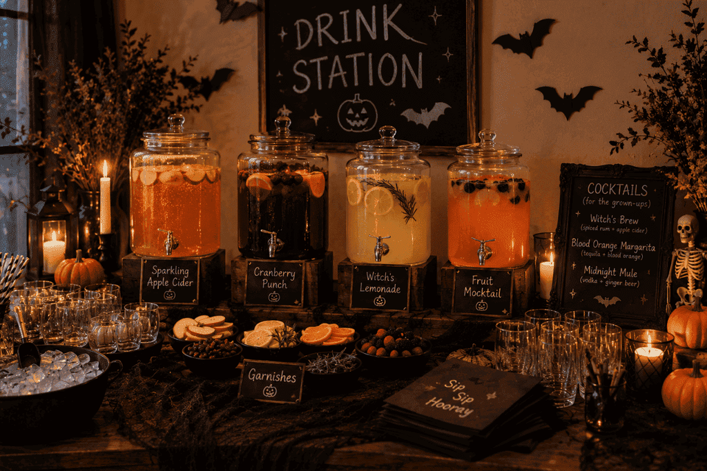 Create a Halloween Drink Station
