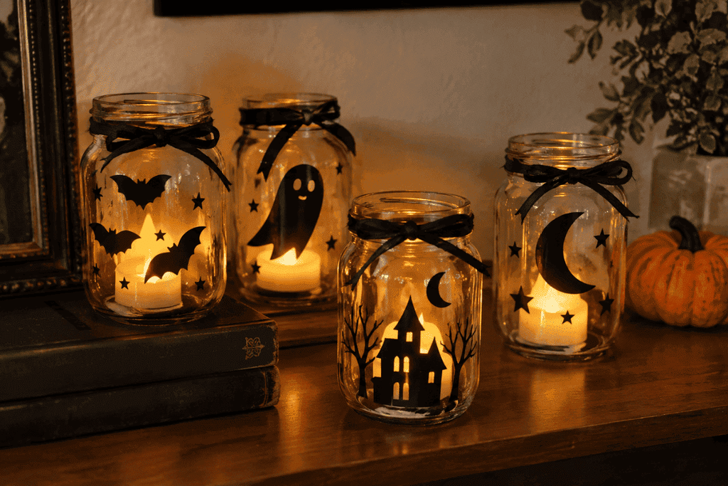 Turn a Glass Jar Into a Spooky Lantern