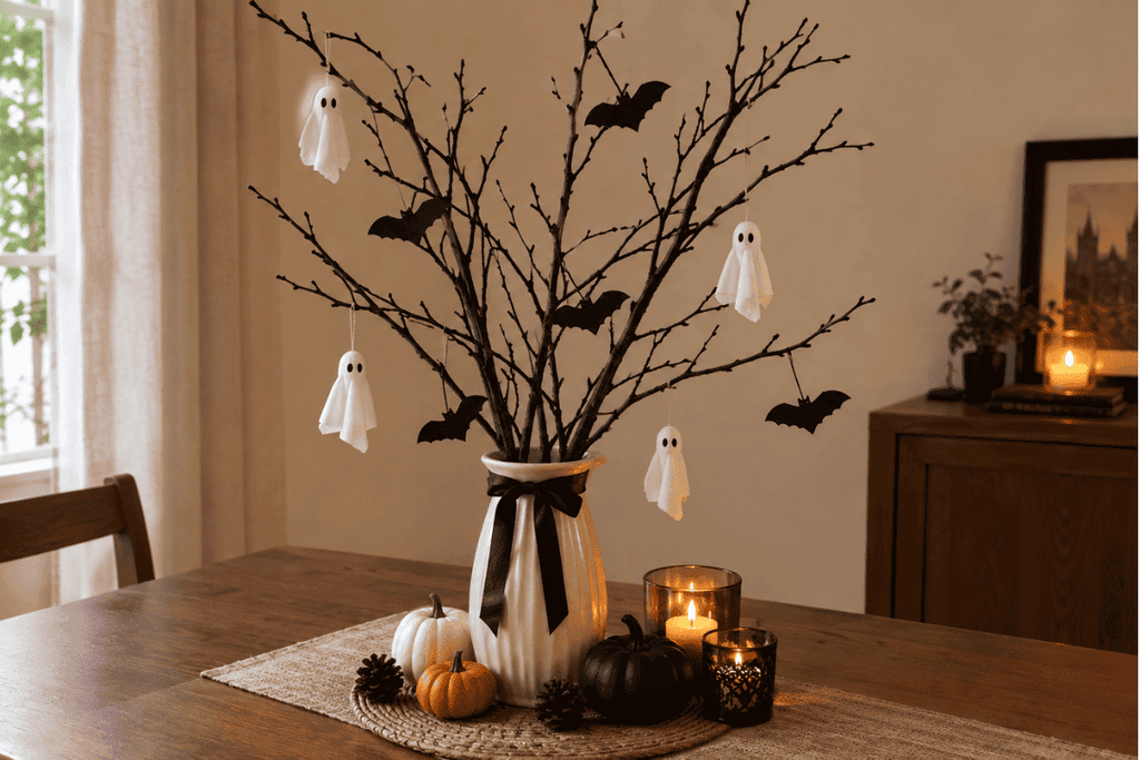 Make a Dramatic Black Branch Centerpiece