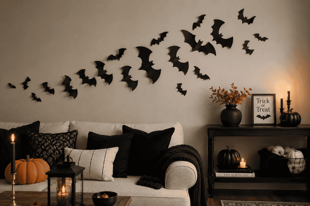Turn Paper Bats Into Wall Art