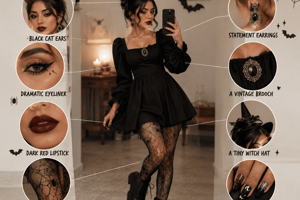 Try the “Normal Outfit + Halloween Twist” Trick