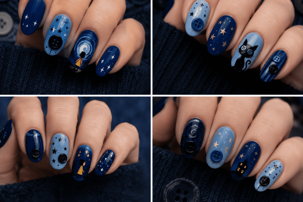 Coraline-Inspired Nails