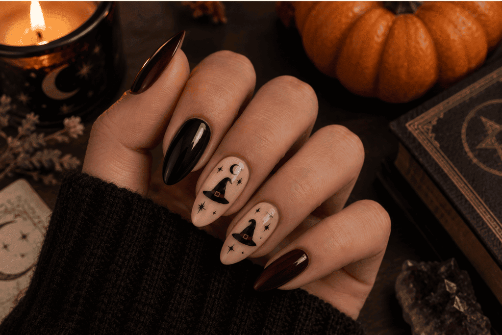 Witch Hat Accent Nails