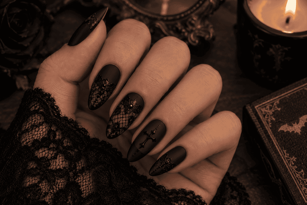 Gothic Lace Nails
