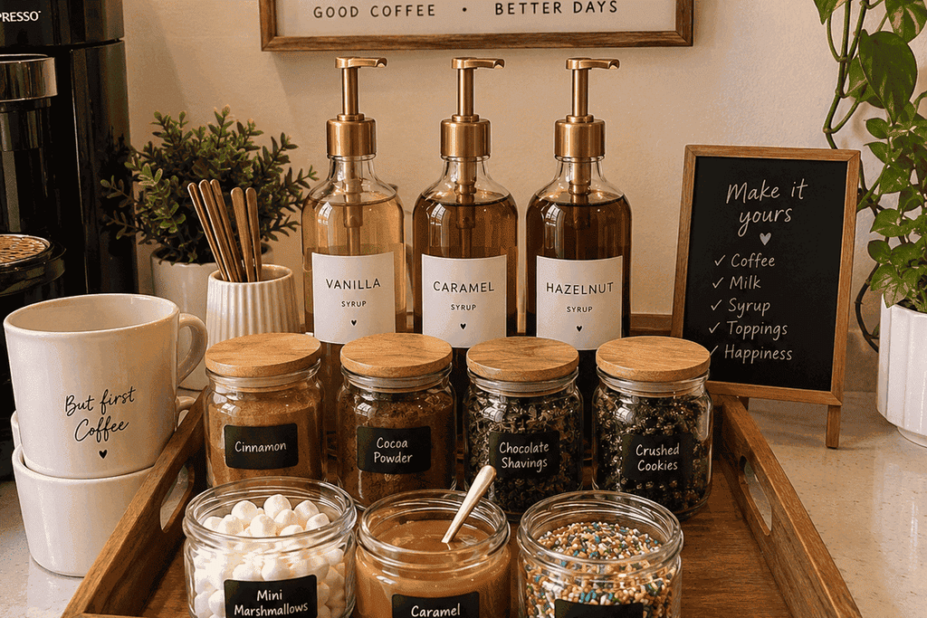 Add a Syrup and Topping Station